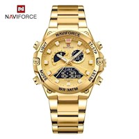 Reloj Naviforce Hombre Acero Dorado NAV-92